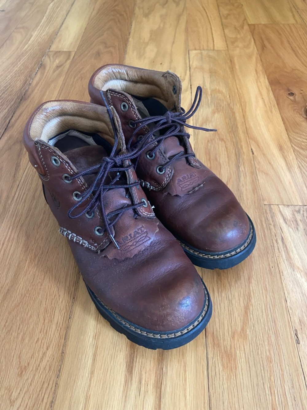 Ariat Brown Leather woman’s   Boots with Black Outsoles
